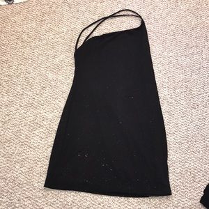 Late night sparkling dress in black